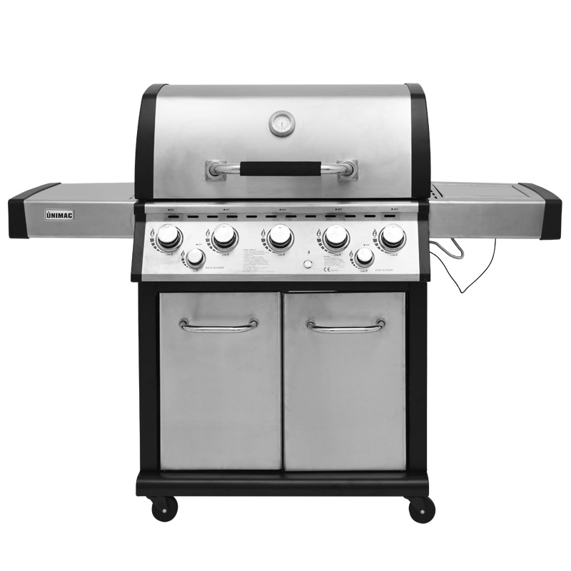 ΨΗΣΤΑΡΙΑ BBQ ΥΓΡΑΕΡΙΟΥ ΙΝΟΧ (5+1) |24,5Kw| 661319 - UNIMAC