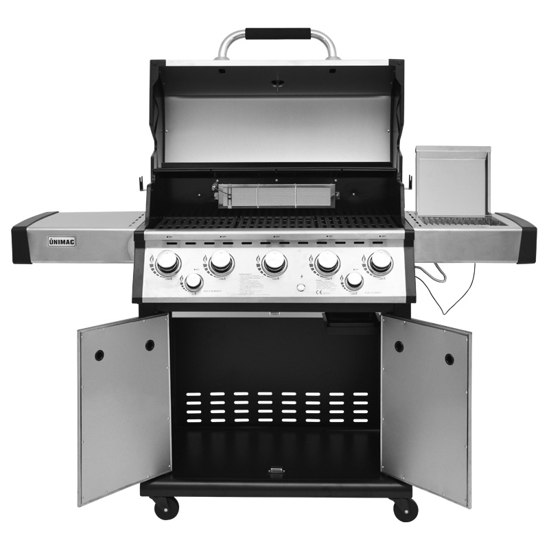 ΨΗΣΤΑΡΙΑ BBQ ΥΓΡΑΕΡΙΟΥ ΙΝΟΧ (5+1) |24,5Kw| 661319 - UNIMAC
