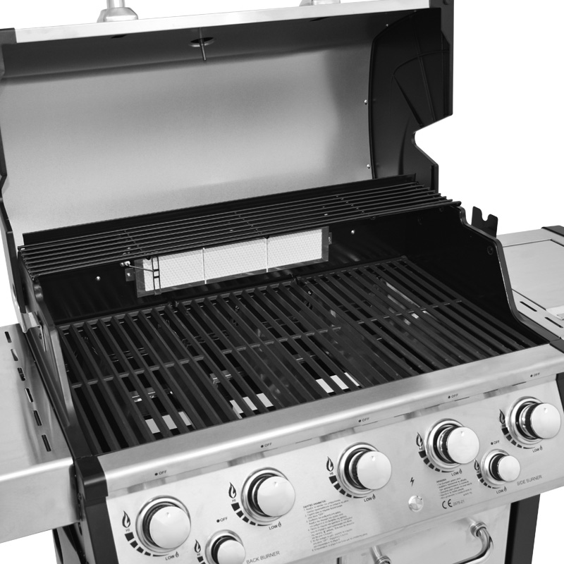 ΨΗΣΤΑΡΙΑ BBQ ΥΓΡΑΕΡΙΟΥ ΙΝΟΧ (5+1) |24,5Kw| 661319 - UNIMAC