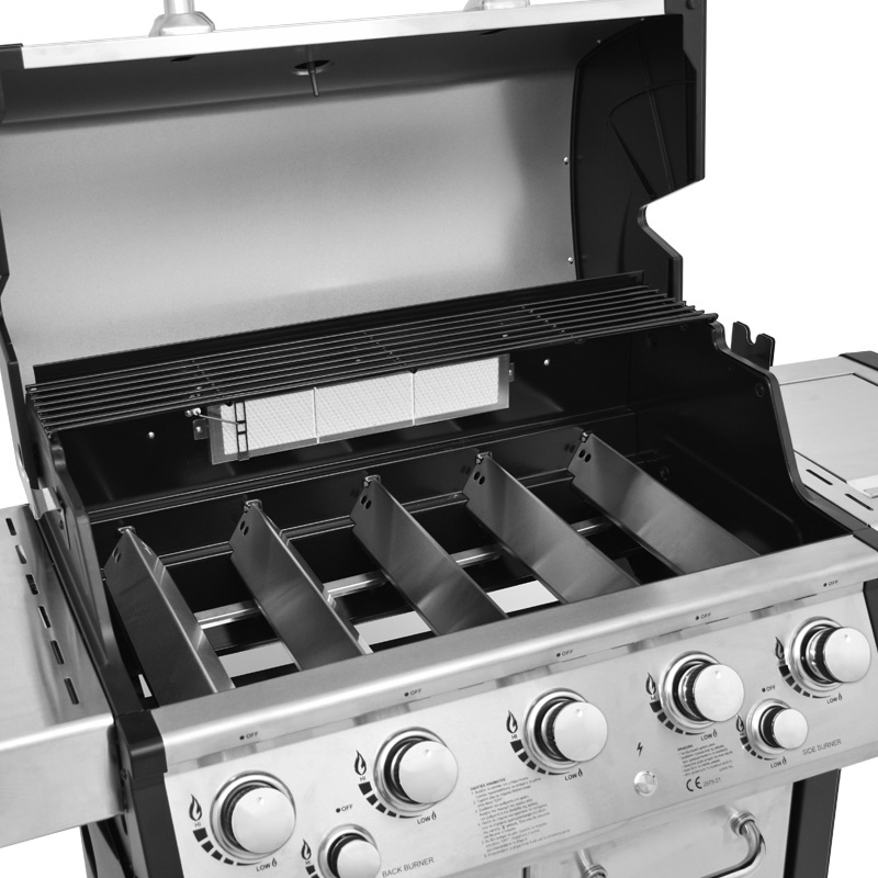 ΨΗΣΤΑΡΙΑ BBQ ΥΓΡΑΕΡΙΟΥ ΙΝΟΧ (5+1) |24,5Kw| 661319 - UNIMAC